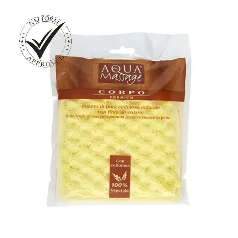 Aqua Massage Corpo- Premium Sweet Energy Sponge Yellow Art.959