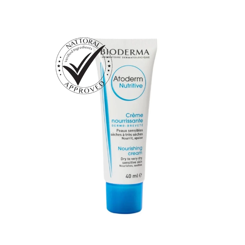 Bioderma Atoderm Nutritive Moisturizer For Dry To Very Dry Sensitive Skin, 40Ml