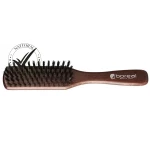 Boreal Rectangular Flat Model Wood Handle Hair Brush-Reinforced Bristle
