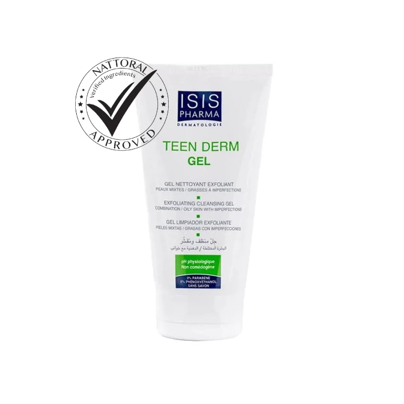 Teen Derm Exfoliating Cleansing Gel For Oily Skin With Imperfections-150Ml-Isis Pharama