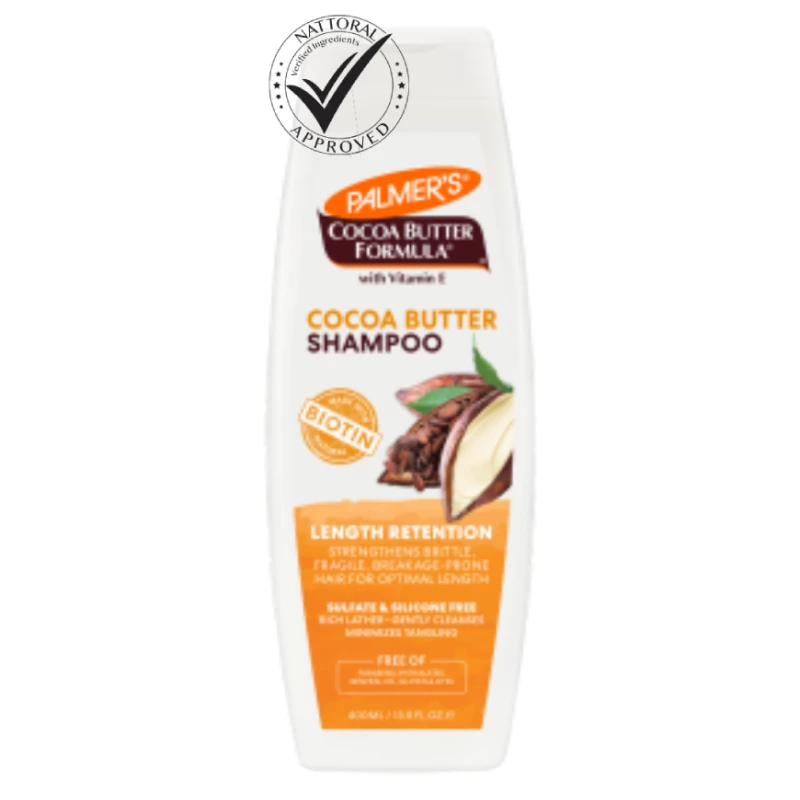 Cocoa Butter & Biotin Length Retention Shampoo -400Ml- Palmers